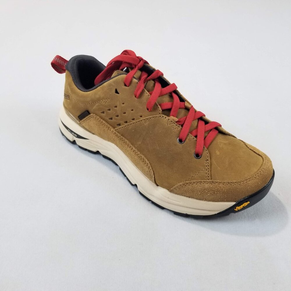 Danner Men’s Hiking Shoes Sample Size 7M Vibram Sole Tan Nubuck Rare Hiking - Picture 2 of 10